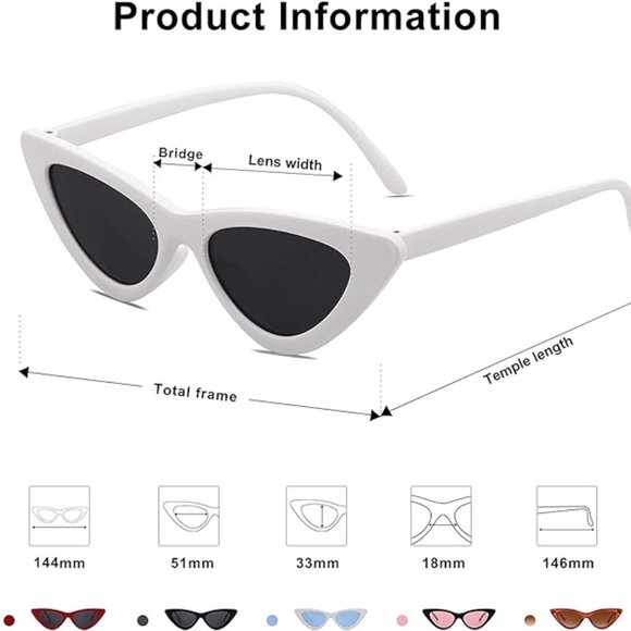 Vintage cat eye sunglasses main image 8